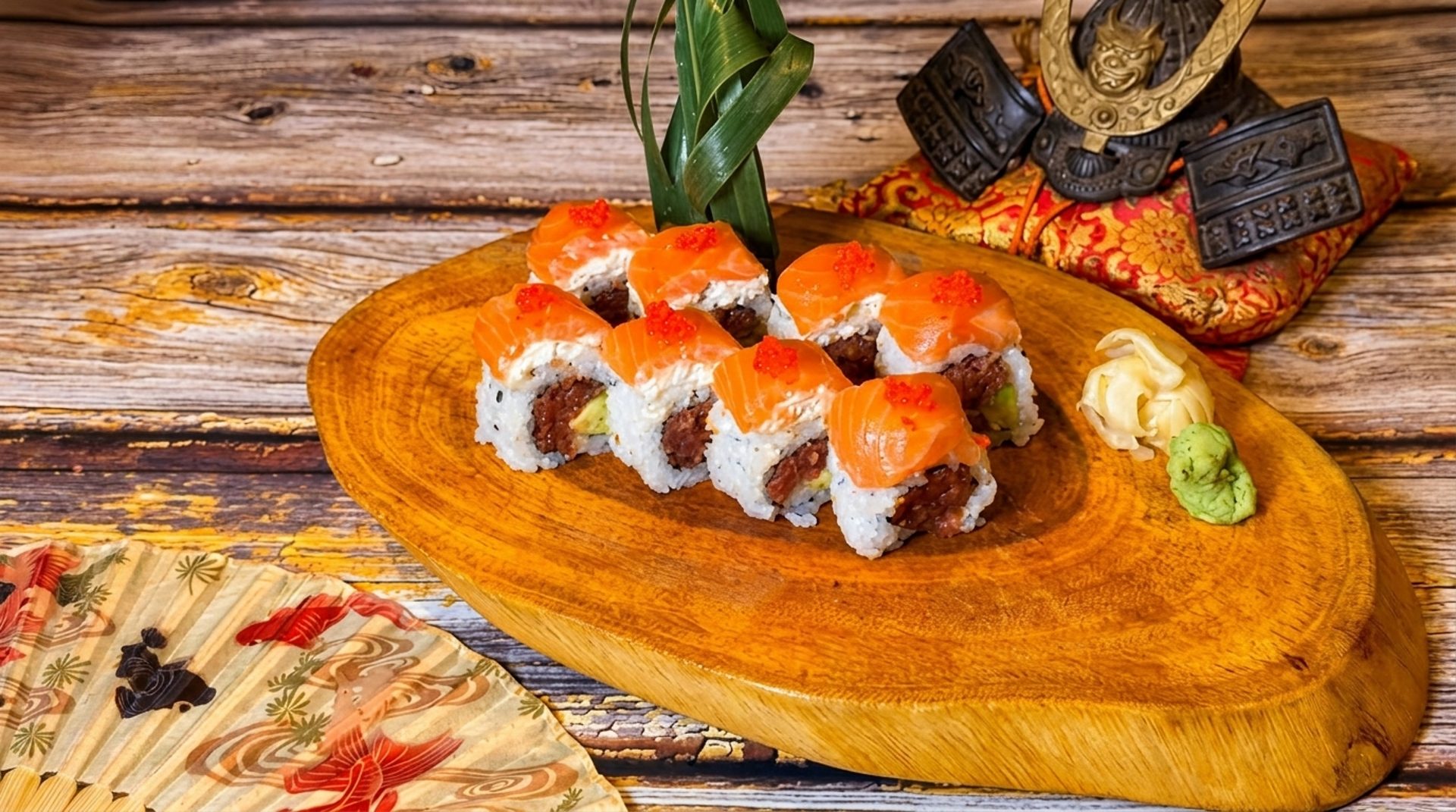Handcrafted sushi and rolls